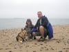 Jerry and his pack at Whitefish Point on Lake Ontario