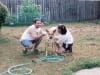 Jim and Rene Bathe Puppy Jerry