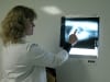 Dr Pam shows spleen tumor x-ray