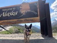 Wyatt at the Alaska Border