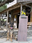 Wyat and Hondo in Luckenbach Texas