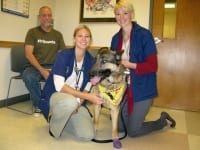 Wyatt vet visit Colorado State University Veterinary Teaching Hospital