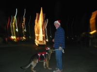 Wyatt dressed up for Founrain of Youth Christmas Parade