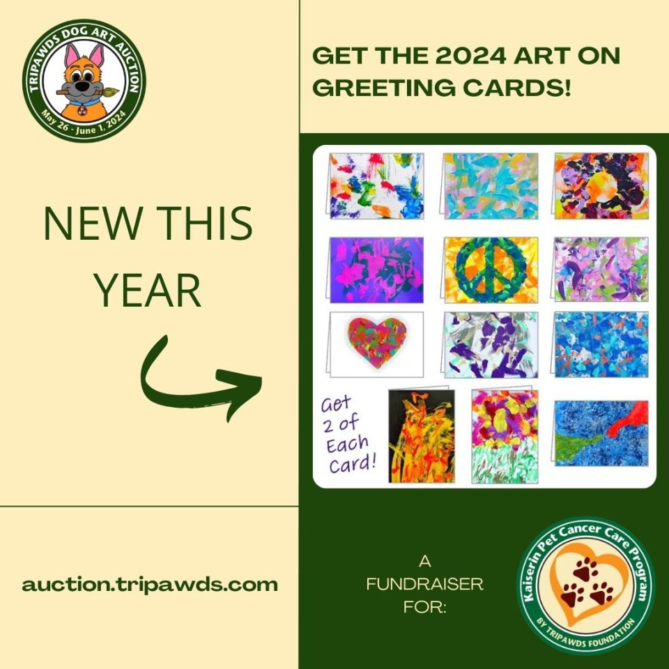 Order Tripawds 2024 Dog Art Auction Greeting Cards