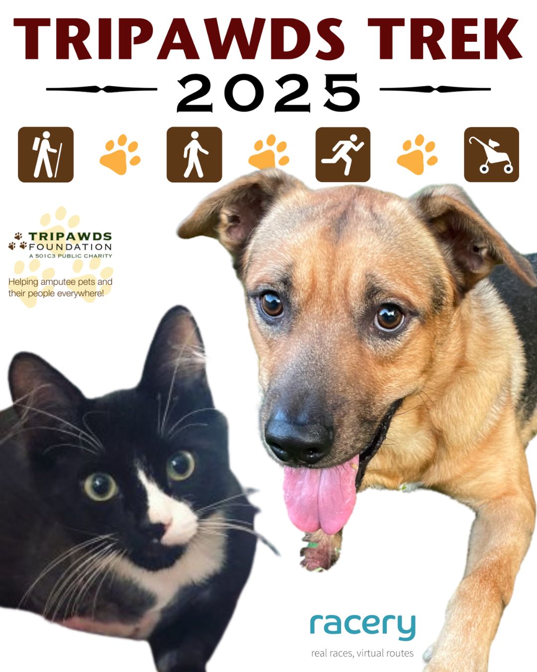 Tripawds 2025 Virtual Race along the Pacific Crest Trail