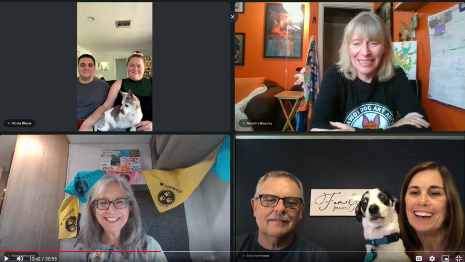 Watch our Interview about how the Tripawds Auction Bids helped Roscoe and Derrick during the early days after amputation surgery.