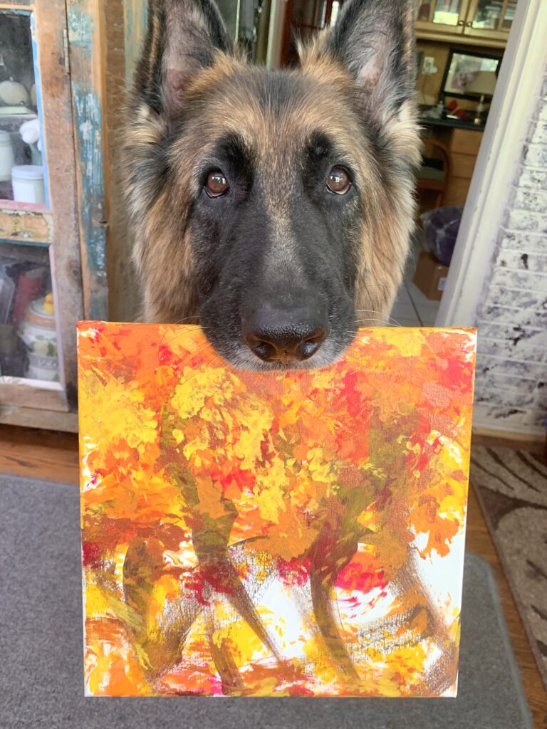 Schultz the painting German Shepherd