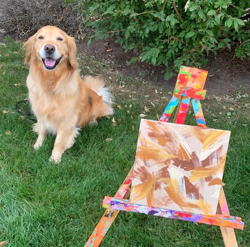 Smudge the Painting Golden