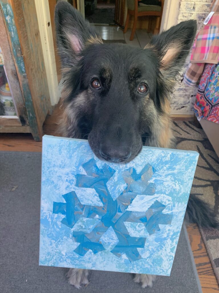 Wilhelmina the painting German Shepherd