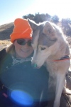 Senior Sled Dog Calpurnia and Mom