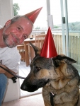 Wyatt and Admin at Bullhead City Tripawds Party