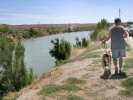 Running along the Rio Grande at Riverbend Hot Springs