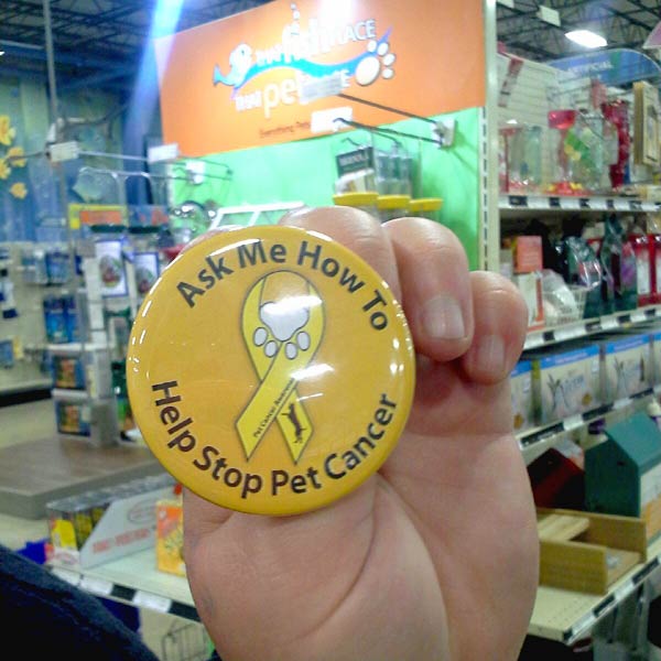 That Pet Place Cancer Awareness Button