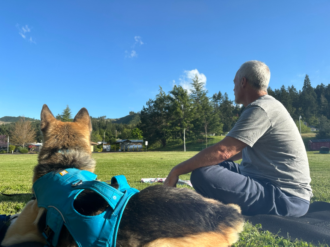 Nellie and Jim on break in Oregon