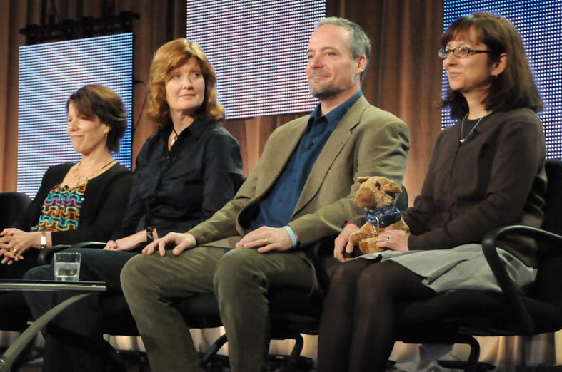 Sarah Jim and Rene at PBS Press Conference