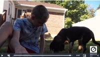 3-legged dog gives Utah boy courage to deal with rare genetic disorder