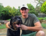 Three legged Rottie