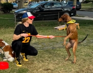 Amy and Hope Play at a Tripawds Party